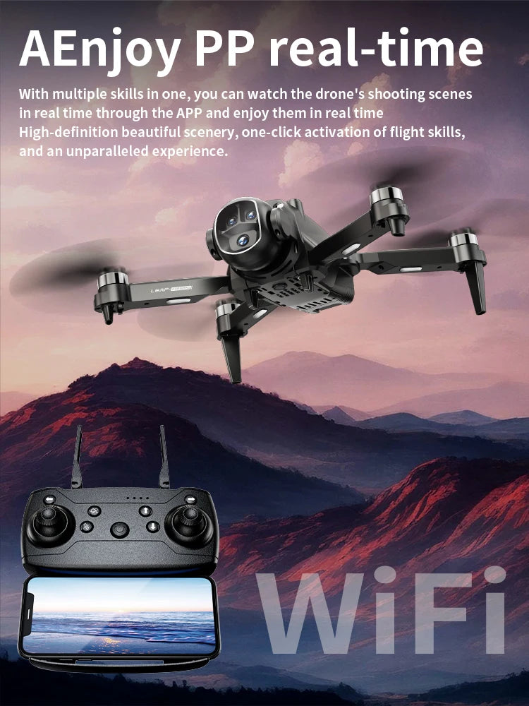 Xiaomi Professional 8K HD Dual Camera GPS Brushless Optical Flow Obstacle Avoidance Foldable Quadcopter Drone RC 20000M