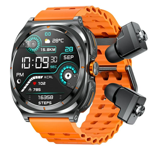 Smart Watch 7 Ultra GT98 Earbuds TWS 2-in-1 Wireless Headset BT Call Earphones Music Playback Sports Fitness Tracker Smartwatch