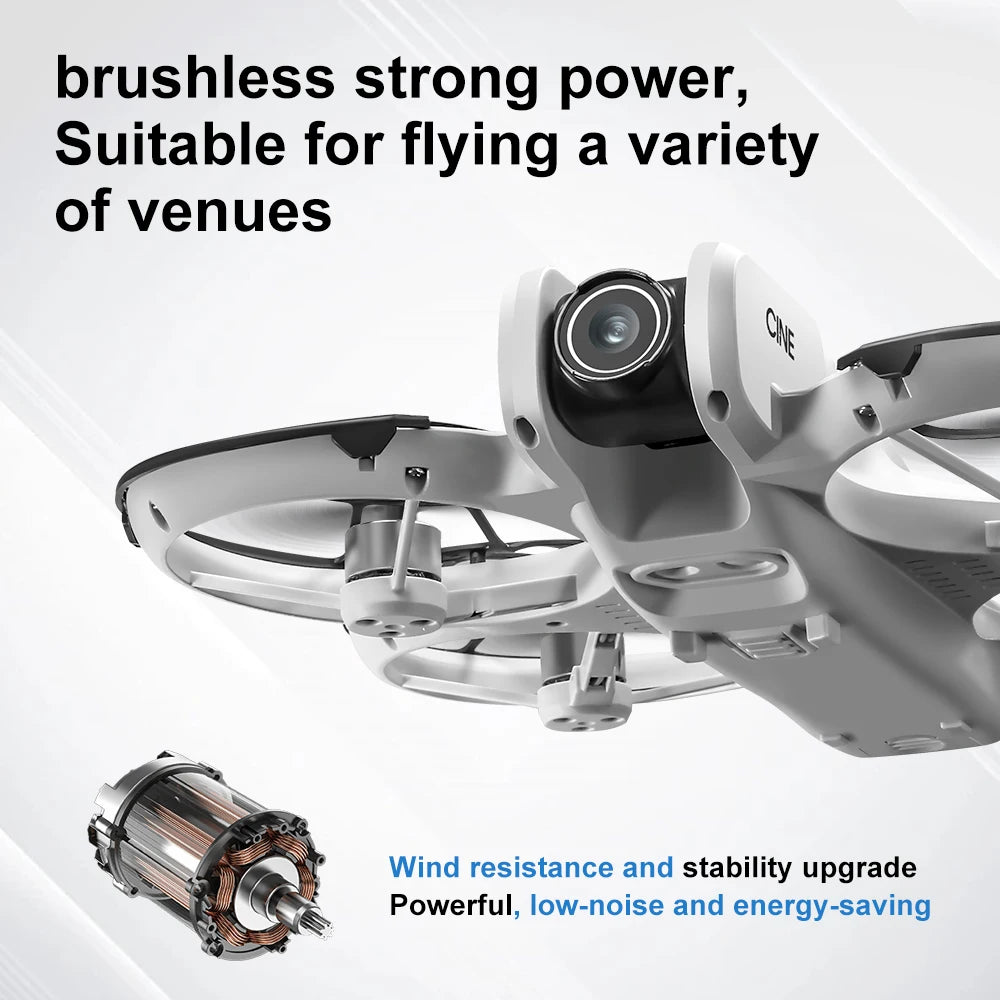 New V666 Drone Mini RC Aerial 8KHD VR Camera Foldable Intelligent Obstacle Avoidance Screen Remote Control Brushless Motor UAV