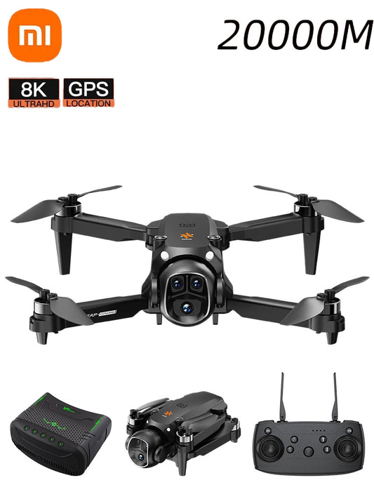 Xiaomi Professional 8K HD Dual Camera GPS Brushless Optical Flow Obstacle Avoidance Foldable Quadcopter Drone RC 20000M