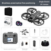 New V666 Drone Mini RC Aerial 8KHD VR Camera Foldable Intelligent Obstacle Avoidance Screen Remote Control Brushless Motor UAV