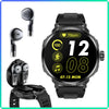 TWS 2 In 1 Smart Sports Watch Touchscreen Wireless Bluetooth Headset Calling Health Monitor Fitness Record Watches With Headset
