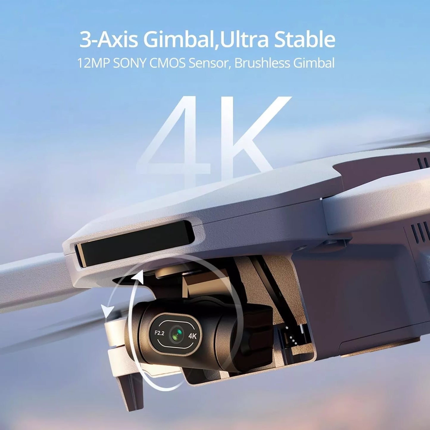 Potensic ATOM 3-Axis Gimbal 4K GPS Drone Lightweight and Foldable for Beginners