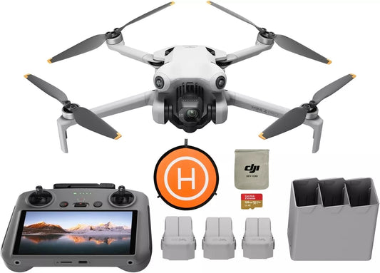 DJI Mini 4 Pro Fly More Combo Drone (DJI RC 2 + 3 Batteries)-100% Authentic