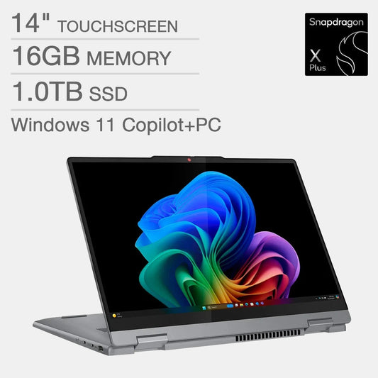 Lenovo IdeaPad 5 Qualcomm Snapdragon X Plus X1P-42-100 16GB 1 TB SSD 14" Touch