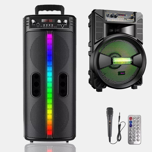 6000W Portable Bluetooth Speaker Sub Woofer Heavy Bass Sound System Party w/ Mic