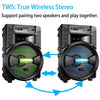 6000W Portable Bluetooth Speaker Sub Woofer Heavy Bass Sound System Party w/ Mic