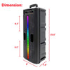 6000W Portable Bluetooth Speaker Sub Woofer Heavy Bass Sound System Party w/ Mic