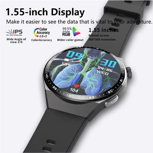 Elderly Seniors Health Smart Watch Fall Detection Blood pressure Heart Rate New