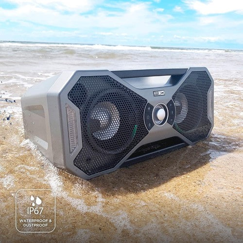 Altec Lansing Mix 2.0 Portable Bluetooth Party Speaker with LED Lights