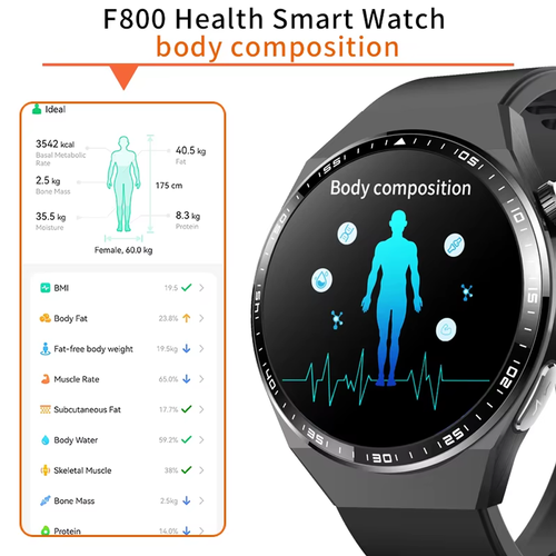 Elderly Seniors Health Smart Watch Fall Detection Blood pressure Heart Rate New