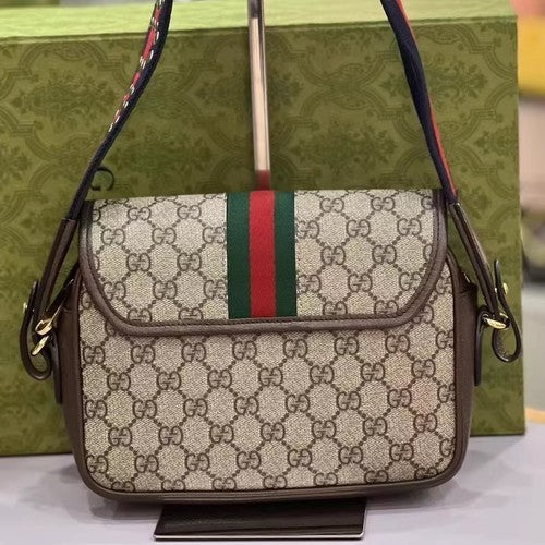 AUTHENTIC Gucci GG Canvas Ophidia Small Crossbody/Shoulder Bag