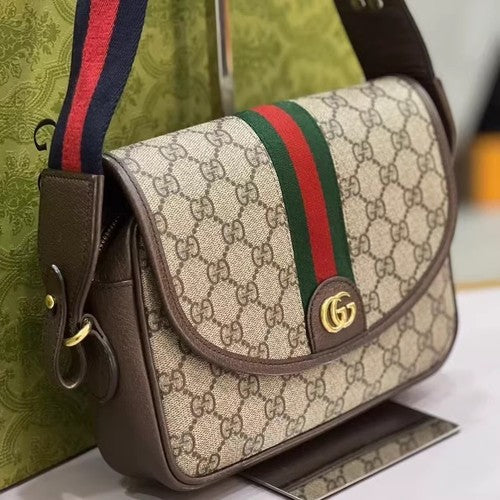 AUTHENTIC Gucci GG Canvas Ophidia Small Crossbody/Shoulder Bag