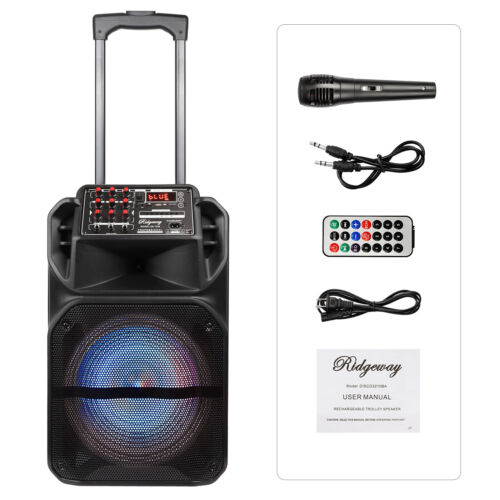 9000W Sub Woofer Portable Bluetooth Speaker Heavy Bass Sound System Party w/ Mic