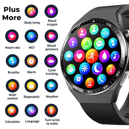Elderly Seniors Health Smart Watch Fall Detection Blood pressure Heart Rate New