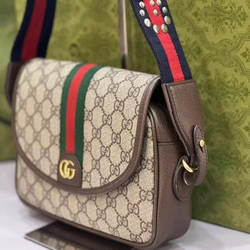 AUTHENTIC Gucci GG Canvas Ophidia Small Crossbody/Shoulder Bag