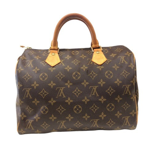 Auténtico bolso Louis Vuitton Speedy 30 M41526 Boston de lona marrón 13167-