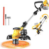 Cordless String Trimmer for Dewalt 20V Battery, Folding 3 In1 Weed Eater with Br