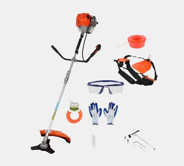 52cc Gas String Trimmer 2-Stroke Weed Wacker Eater 2in1 Hedge Trimmer Lawn Mower
