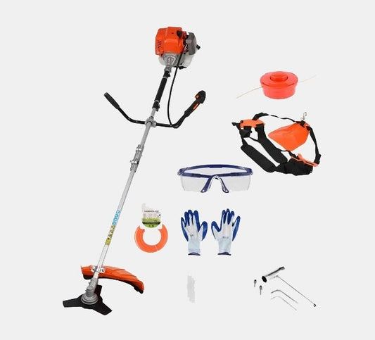 52cc Gas String Trimmer 2-Stroke Weed Wacker Eater 2in1 Hedge Trimmer Lawn Mower