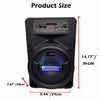 6000W Portable Bluetooth Speaker Sub Woofer Heavy Bass Sound System Party w/ Mic