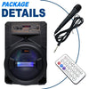6000W Portable Bluetooth Speaker Sub Woofer Heavy Bass Sound System Party w/ Mic