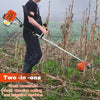 52cc Gas String Trimmer 2-Stroke Weed Wacker Eater 2in1 Hedge Trimmer Lawn Mower