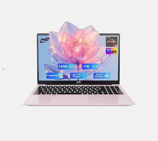 15.6 FHD IPS Laptop-Computer AMD Ryzen 5 3.7GHz 32GB RAM 1TB SSD BT5.2 Numpad