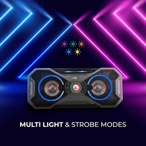 Altec Lansing Mix 2.0 Portable Bluetooth Party Speaker with LED Lights