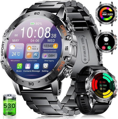 Smart Watch Blood Pressure, '' Blood Pressure Monitor Watch with Air Pump...